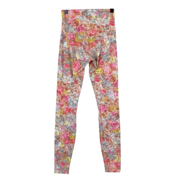 Lululemon Align Pant Leggings 28" Sz 4 Floral Pink Grey Yoga - Picture 6 of 12
